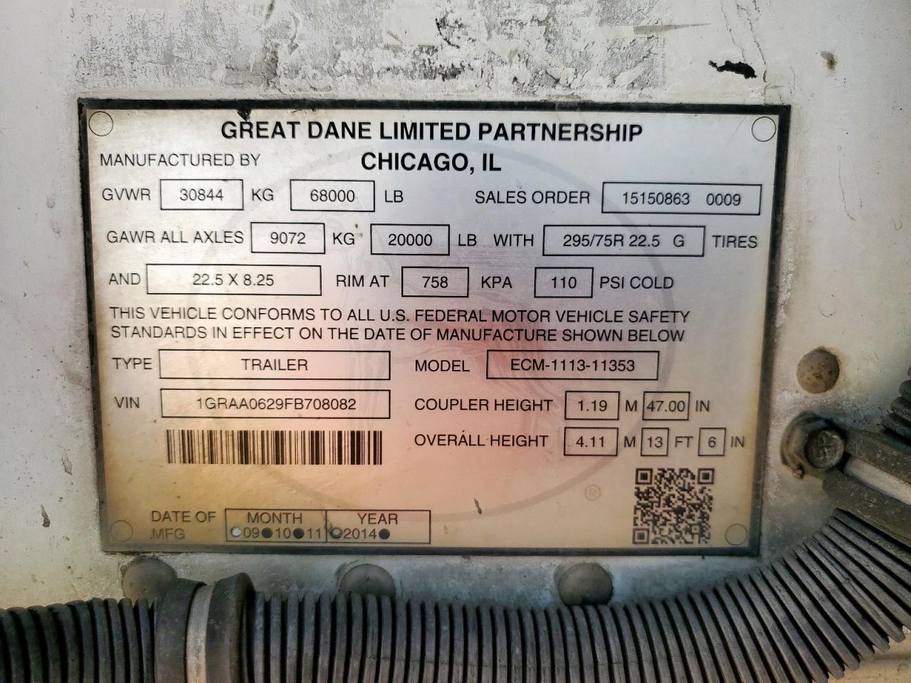 Lot #3261269975 2015 GREAT DANE UNKNOWN