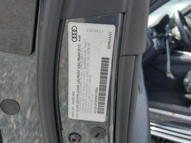 2017 AUDI A4 PREMIUM WAUENAF46HN013354