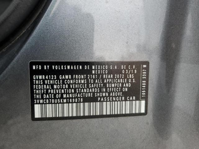 2019 VOLKSWAGEN JETTA S 3VWCB7BU5KM169878