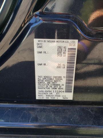 2019 NISSAN ALTIMA SV - 1N4BL4DV9KC135904