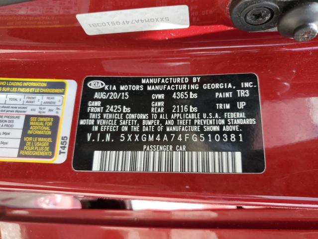2015 KIA OPTIMA LX 5XXGM4A74FG510381