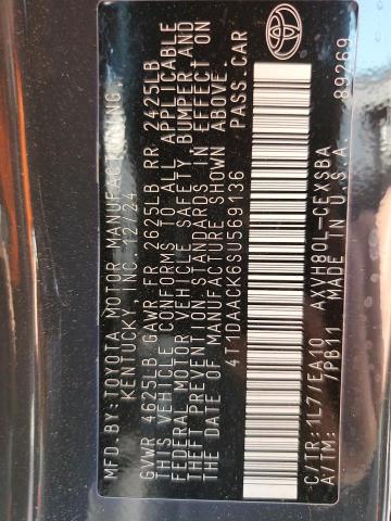 2025 TOYOTA CAMRY XSE 4T1DAACK6SU569136