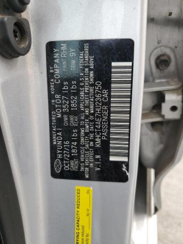 2017 HYUNDAI ACCENT SE KMHCT4AE7HU236750