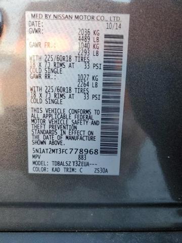 2015 NISSAN ROGUE S - 5N1AT2MT3FC778968