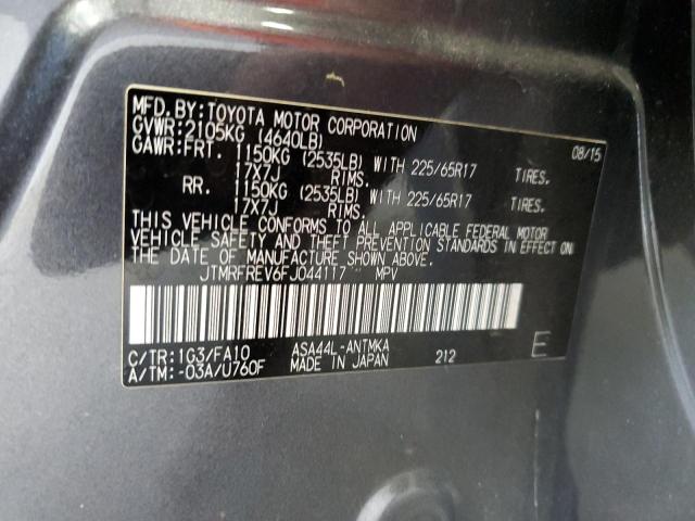 2015 TOYOTA RAV4 XLE - JTMRFREV6FJ044117