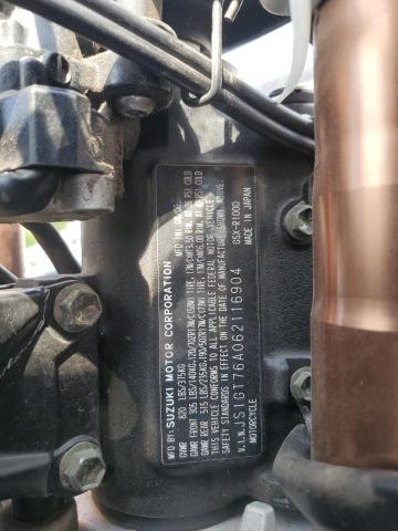 2006 SUZUKI GSX-R1000 JS1GT76A062116904