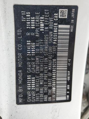 2017 HONDA ACCORD HYB - JHMCR6F56HC029228