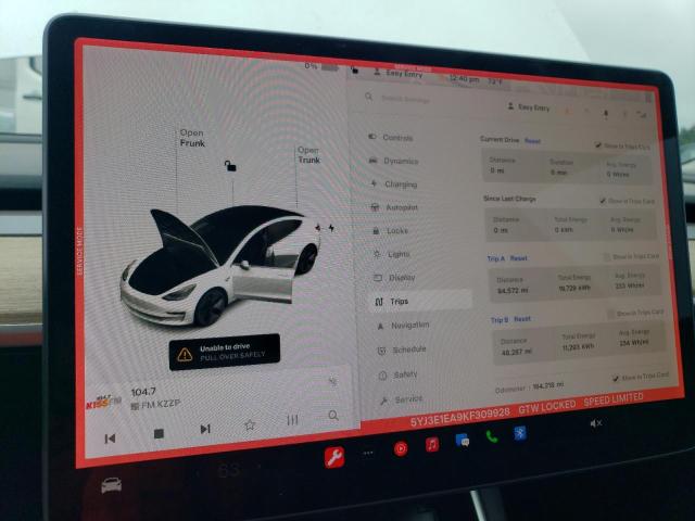 2019 TESLA MODEL 3 5YJ3E1EA9KF309928
