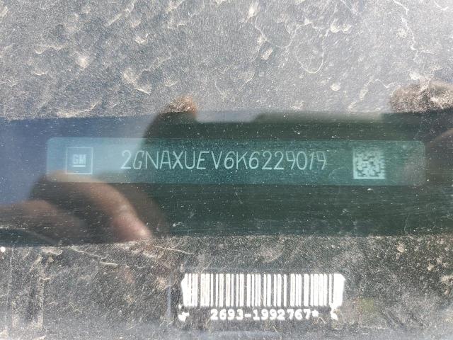 2019 CHEVROLET EQUINOX LT 2GNAXUEV6K6229019