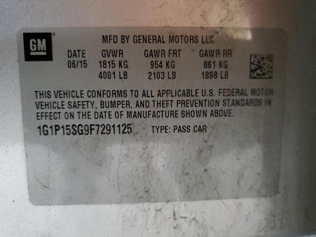 2015 CHEVROLET CRUZE L 1G1P15SG9F7291125
