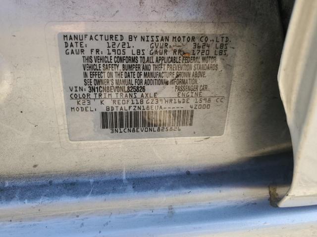 2022 NISSAN VERSA SV 3N1CN8EV0NL825826