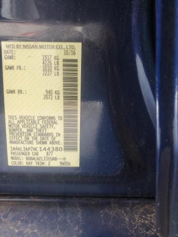 2017 NISSAN ALTIMA 2.5 - 1N4AL3AP7HC144380