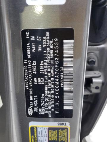 2015 KIA OPTIMA LX 5XXGM4A70FG374539