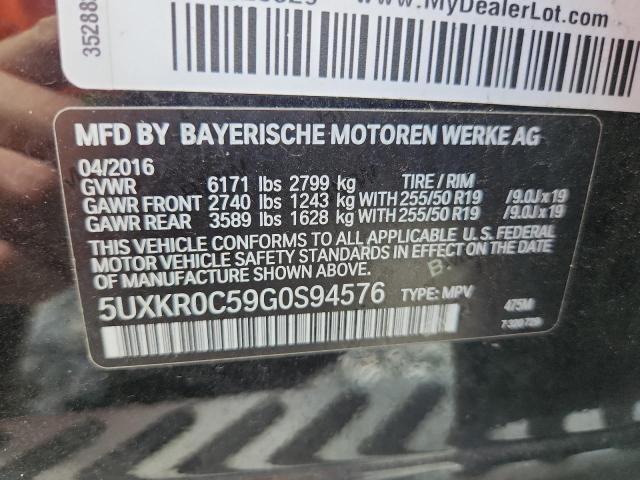 2016 BMW X5 XDRIVE35I 5UXKR0C59G0S94576