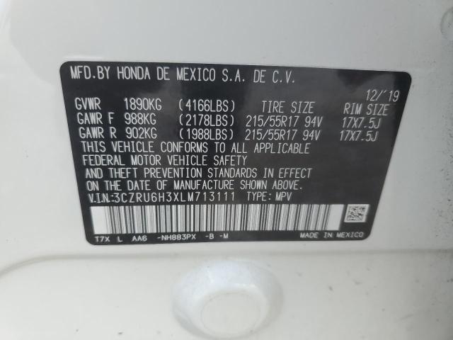 2020 HONDA HR-V LX 3CZRU6H3XLM713111