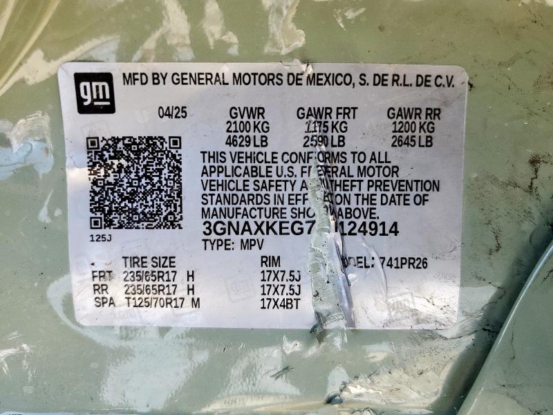 2026 CHEVROLET EQUINOX AC 3GNAXKEG7TL124914