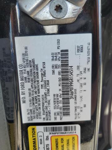 2016 FORD FUSION SE - 3FA6P0T99GR154514