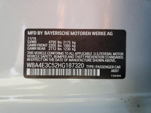2017 BMW 440I GRAN WBA4E3C52HG187320