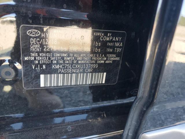 2019 HYUNDAI IONIQ SEL KMHC75LCXKU137899