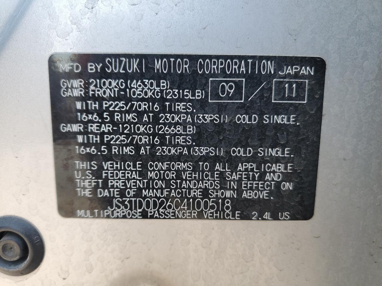 SUZUKI GRAND VITARA PREMIUM