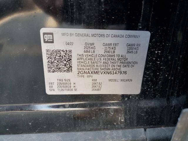 2022 CHEVROLET EQUINOX RS 2GNAXMEVXN6147976