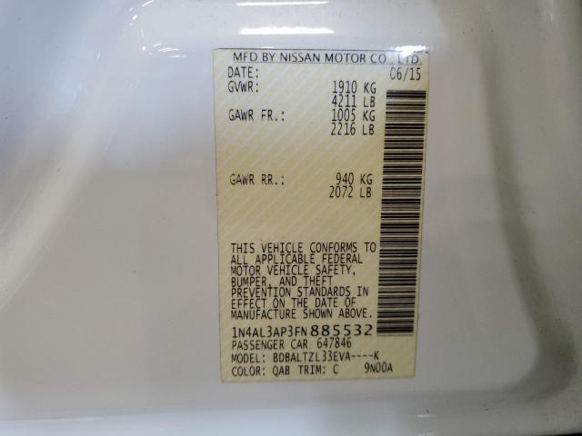2015 NISSAN ALTIMA 2.5 1N4AL3AP3FN885532