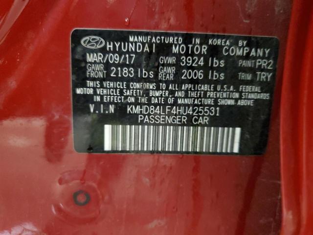 2017 HYUNDAI ELANTRA SE - KMHD84LF4HU425531