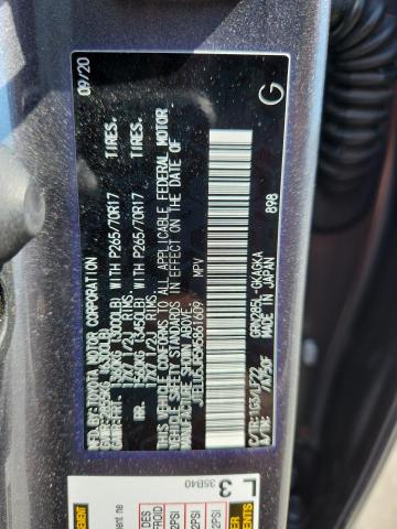2021 TOYOTA 4RUNNER VE JTELU5JR5M5861609