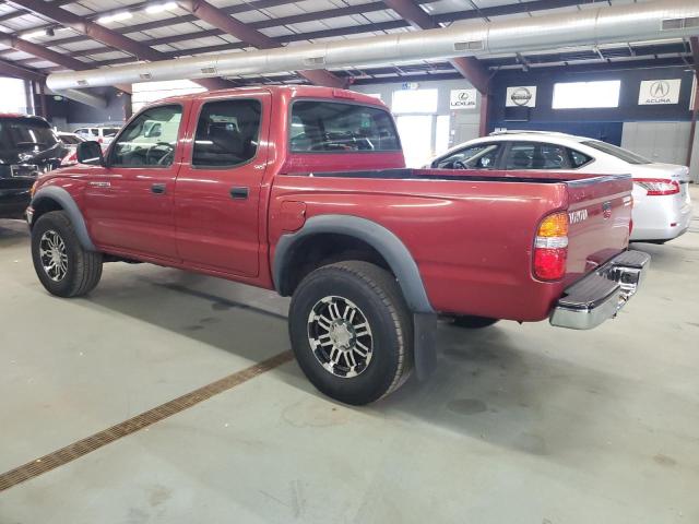 TOYOTA TACOMA DOU 2004 red crew pic gas 5TEGN92N34Z318276 photo #3