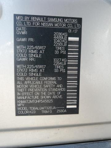 2017 NISSAN ROGUE S KNMAT2MT0HP545825