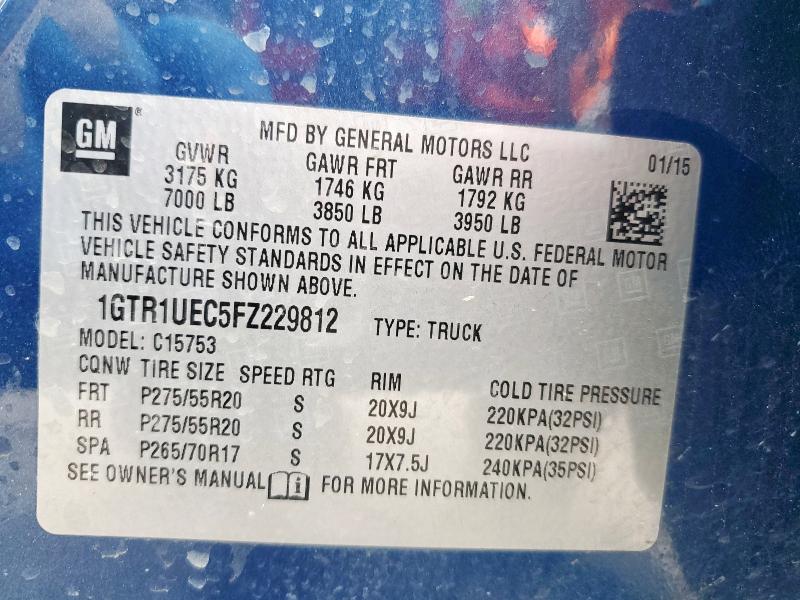 2015 GMC SIERRA C15 - 1GTR1UEC5FZ229812