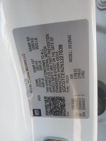 2022 CHEVROLET COLORADO LT 1GCGTCEN2N1227039