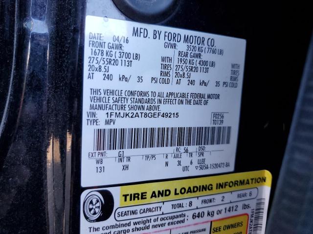 2016 FORD EXPEDITION EL LIMITED 1FMJK2AT8GEF49215