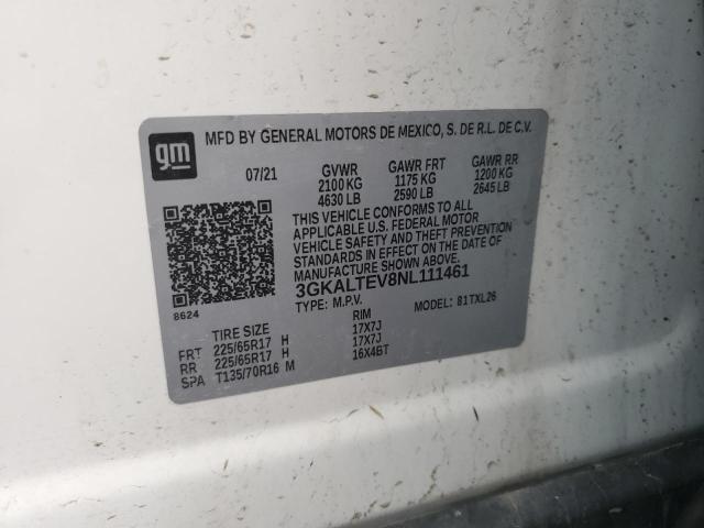 2022 GMC TERRAIN SL 3GKALTEV8NL111461