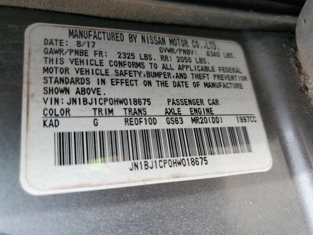 2017 NISSAN ROGUE SPORT S JN1BJ1CP0HW018675