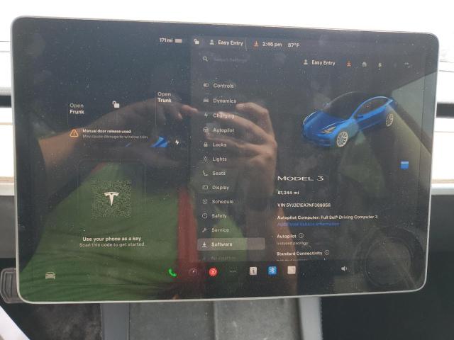 2022 TESLA MODEL 3 5YJ3E1EA7NF369856
