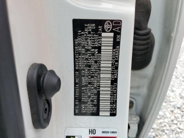 2015 TOYOTA COROLLA L - 2T1BURHE0FC255909