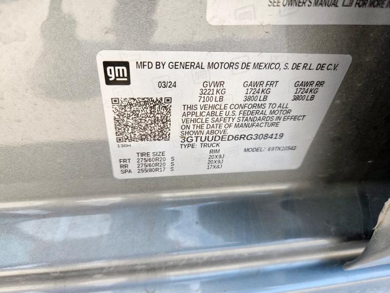 2024 GMC SIERRA K15 3GTUUDED6RG308419