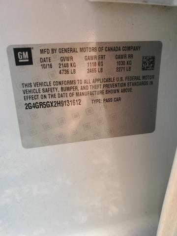 2017 BUICK REGAL PREMIUM 2G4GR5GX2H9131612