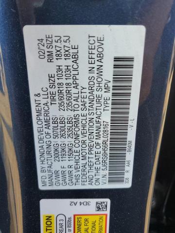 2024 HONDA CR-V SPORT 5J6RS6H56RL028167