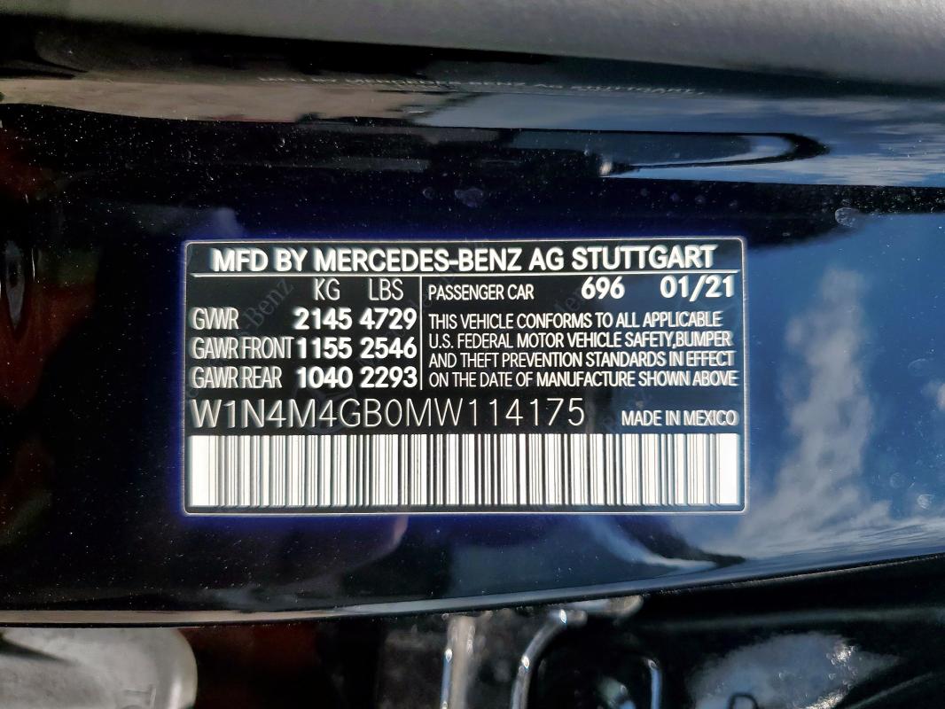 2021 MERCEDES-BENZ GLB 250 - W1N4M4GB0MW114175