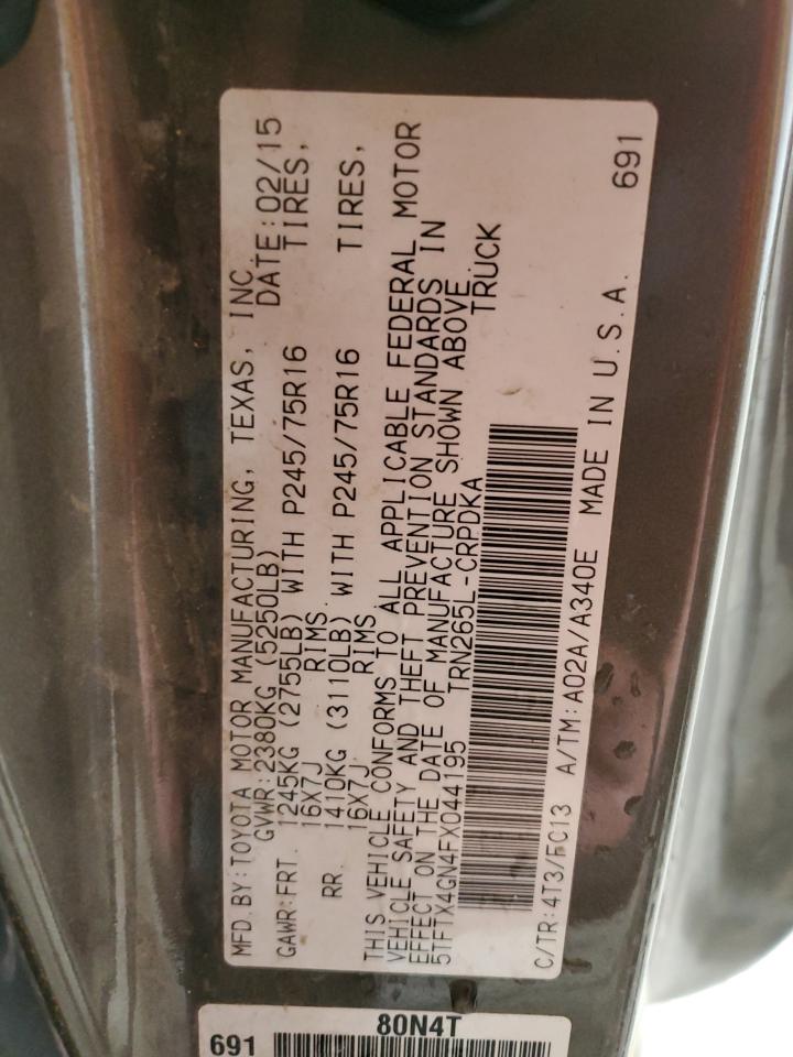 TOYOTA TACOMA PRERUNNER ACCESS CAB