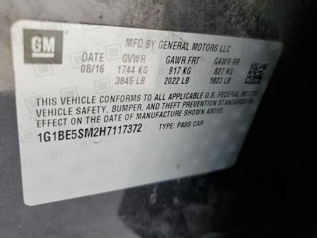 2017 CHEVROLET CRUZE LT 1G1BE5SM2H7117372