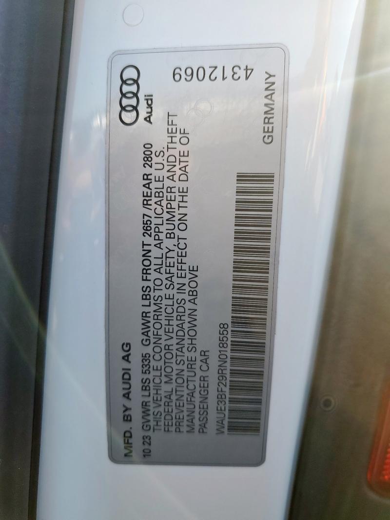 2024 AUDI A6 PREMIUM PLUS WAUE3BF29RN018558