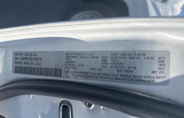 2020 RAM 1500 CLASS 1C6RR6FT9LS155275