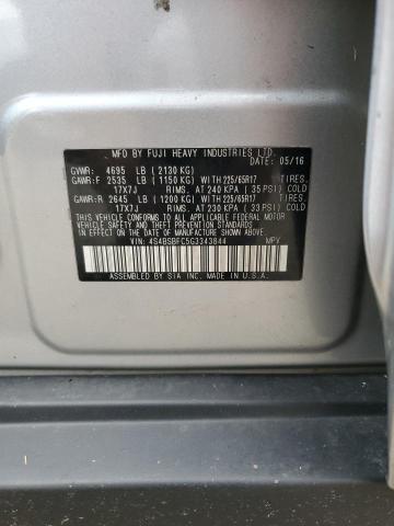 2016 SUBARU OUTBACK 2. - 4S4BSBFC5G3343844