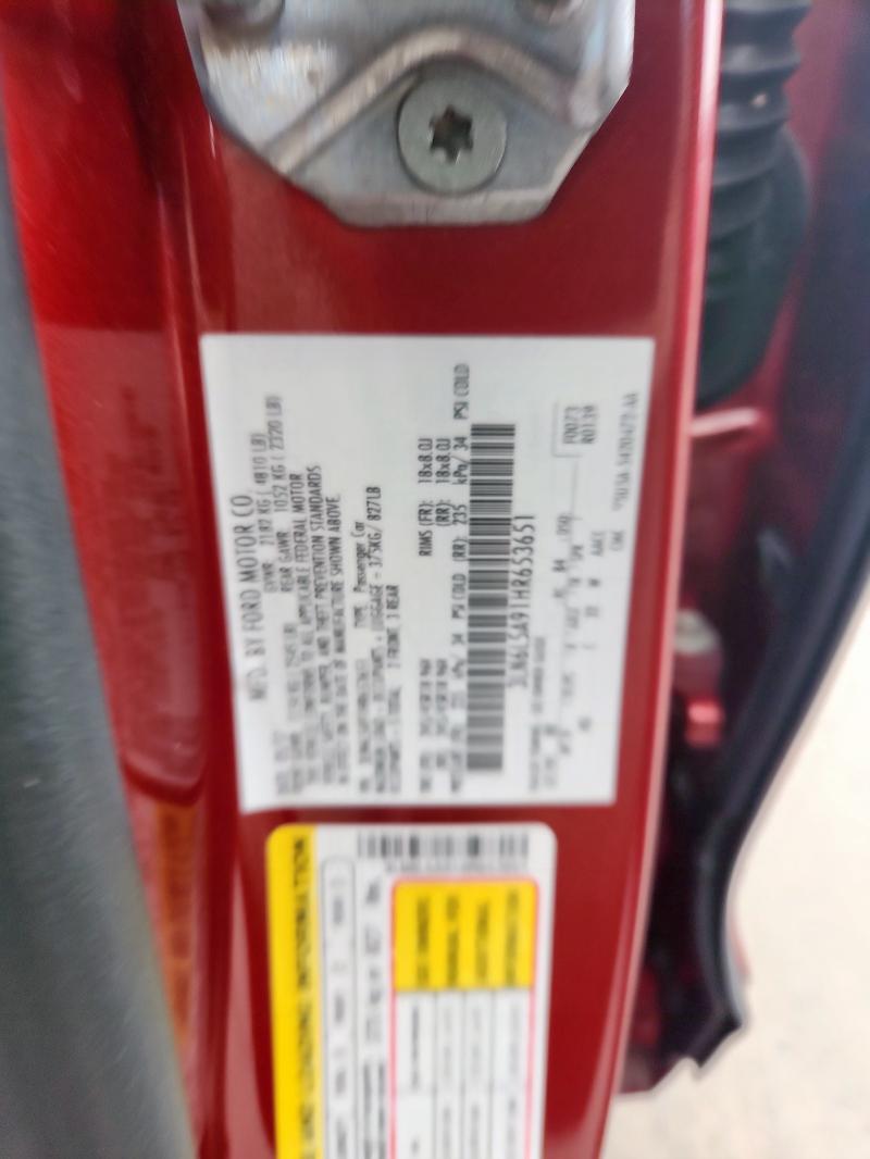 2017 LINCOLN MKZ PREMIE 3LN6L5A91HR653651