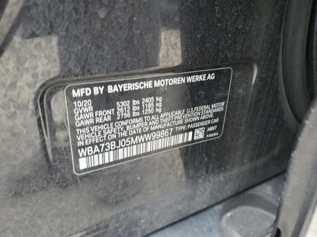 2021 BMW 540 XI WBA73BJ05MWW99867