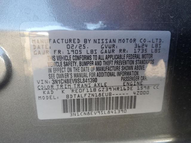 2025 NISSAN VERSA SV - 3N1CN8EV9SL841390