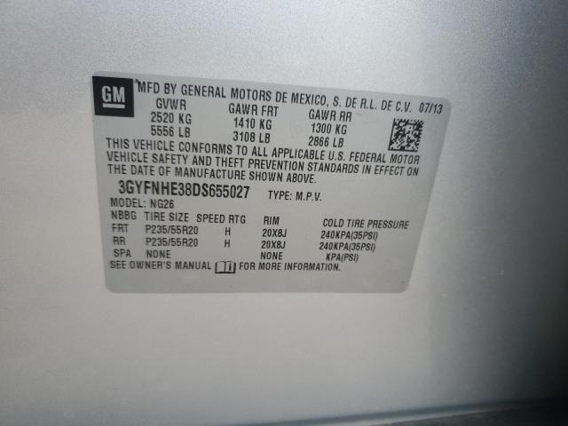 2013 CADILLAC SRX PERFOR - 3GYFNHE38DS655027